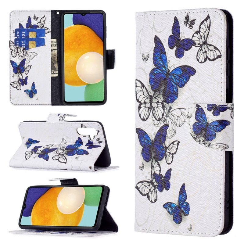 Lederhüllen Für Samsung Galaxy A13 5g Schmetterlingskönige