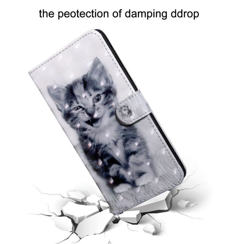 Lederhüllen Für Samsung Galaxy A13 5g Schwarz-weiß-katze
