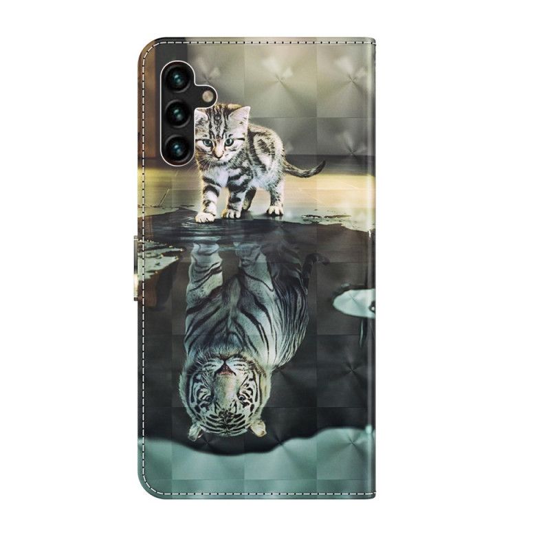 Lederhüllen Samsung Galaxy A13 5g Ernst Der Tiger