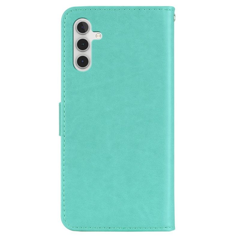 Lederhüllen Samsung Galaxy A13 5g Handyhülle Eulen-mandala Und Lanyard