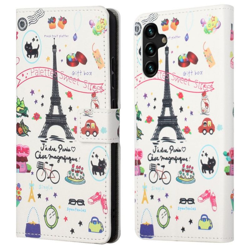 Lederhüllen Samsung Galaxy A13 5g Ich Liebe Paris