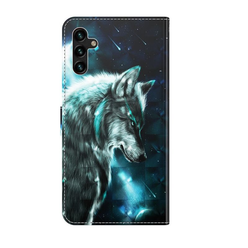 Lederhüllen Samsung Galaxy A13 5g Majestätischer Wolf