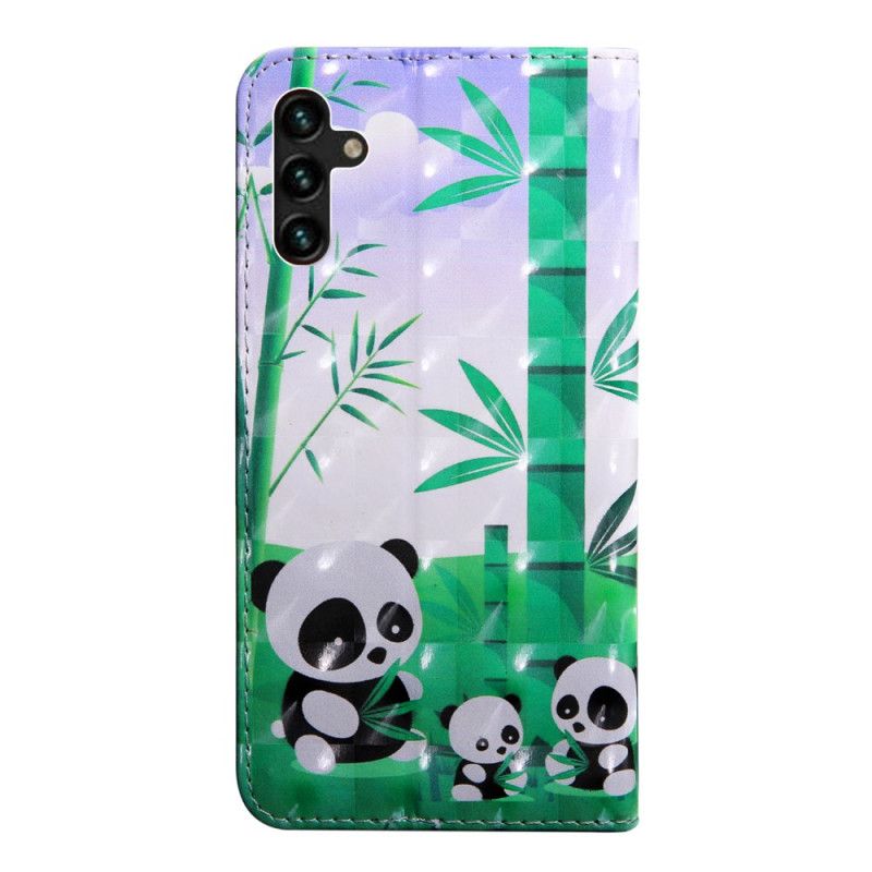 Lederhüllen Samsung Galaxy A13 5g Panda-familie