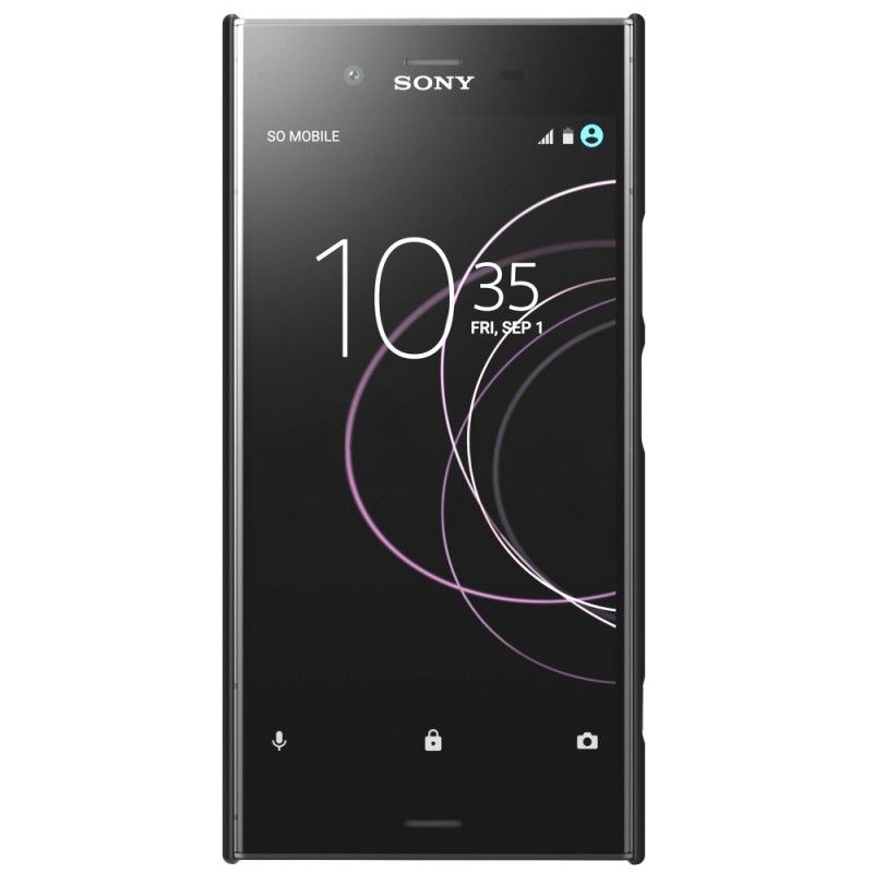 Hülle Sony Xperia XZ1 Schwarz Starrer Gefrosteter Nillkin