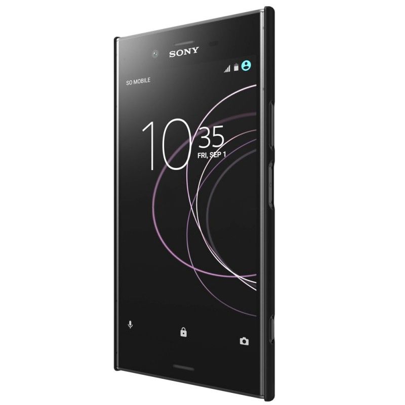 Hülle Sony Xperia XZ1 Schwarz Starrer Gefrosteter Nillkin