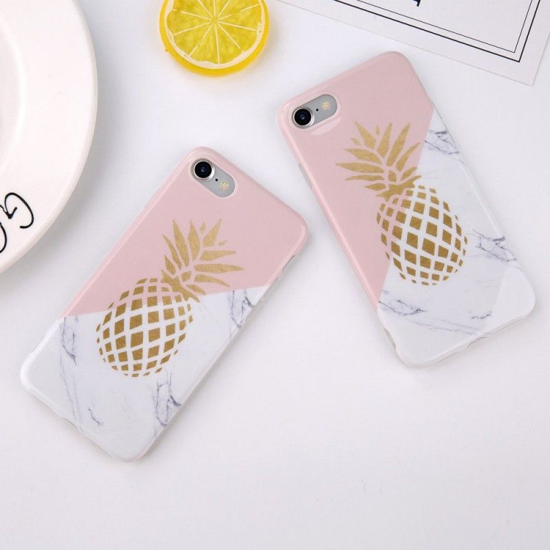 Hülle Für iPhone 6 / 6S Marmorierte Ananas