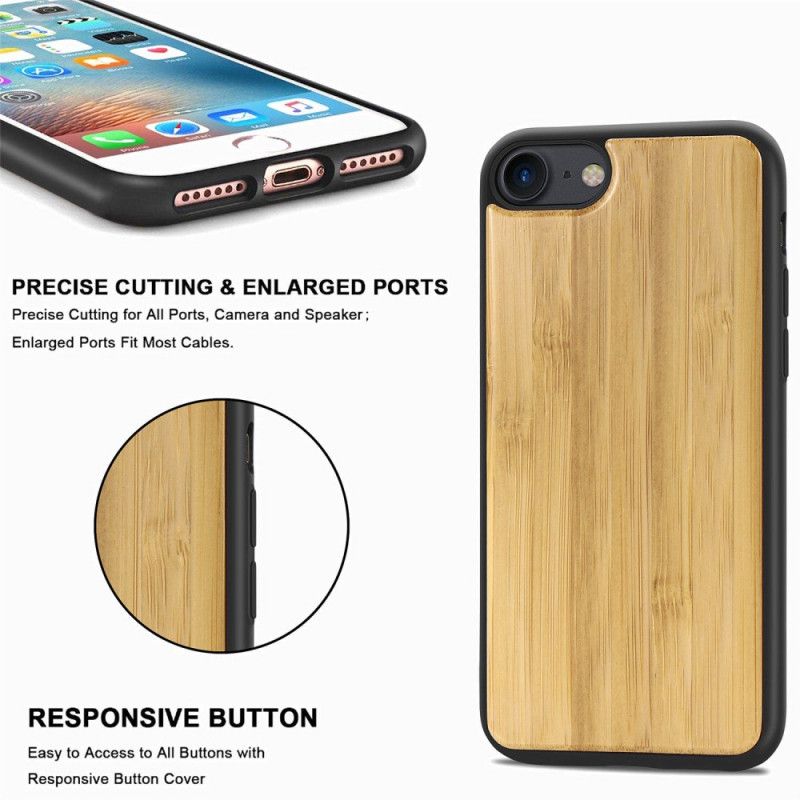 Hülle iPhone 6 / 6S Beige Holzstil