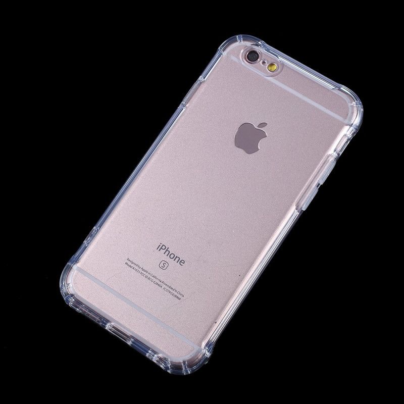 Hülle iPhone 6 / 6S Grau Transparentes Flexibles Silikon