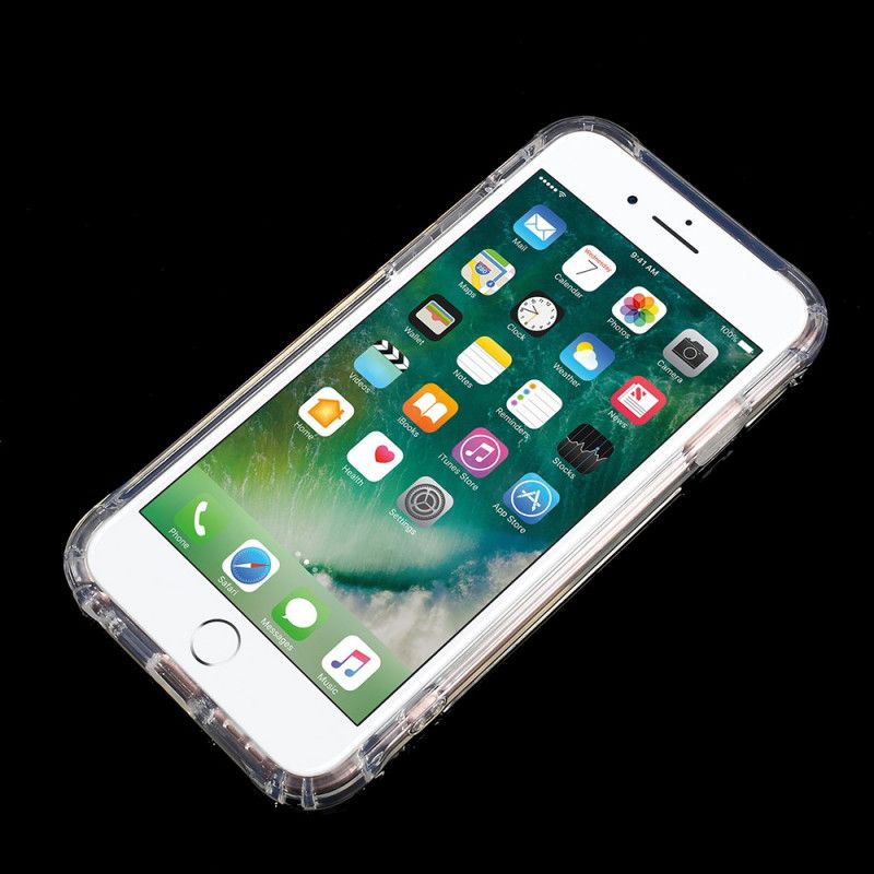 Hülle iPhone 6 / 6S Grau Transparentes Flexibles Silikon
