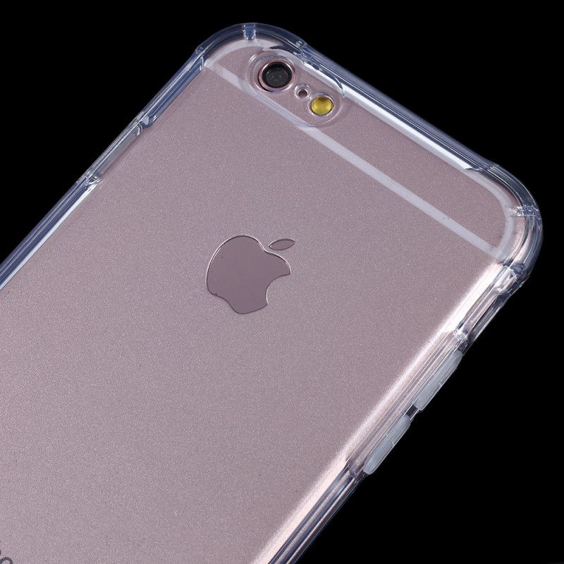 Hülle iPhone 6 / 6S Grau Transparentes Flexibles Silikon