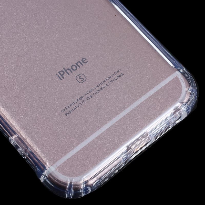 Hülle iPhone 6 / 6S Grau Transparentes Flexibles Silikon