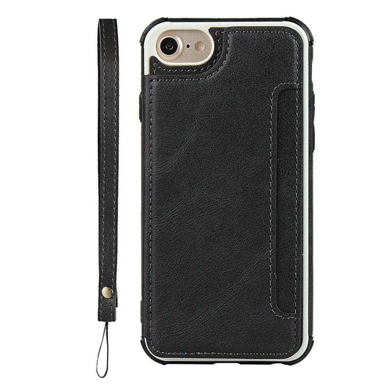Hülle iPhone 6 / 6S Schwarz Brieftasche Plus