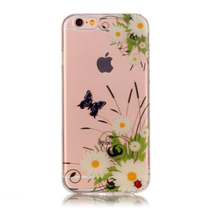 Hülle iPhone 6 / 6S Transparente Hübsche Gänseblümchen