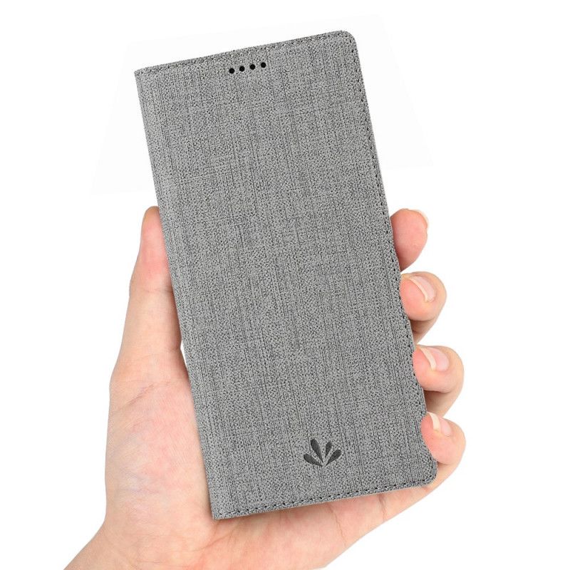 Flip Case Huawei Y6 2019 Grau Texturiertes Vili Dmx