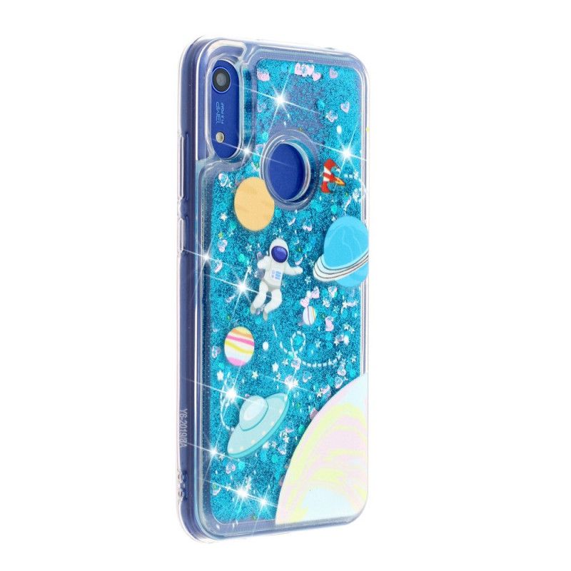 Hülle Huawei Y6 2019 Glitzerastronaut