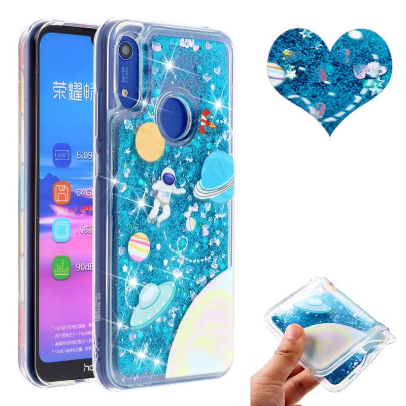 Hülle Huawei Y6 2019 Glitzerastronaut