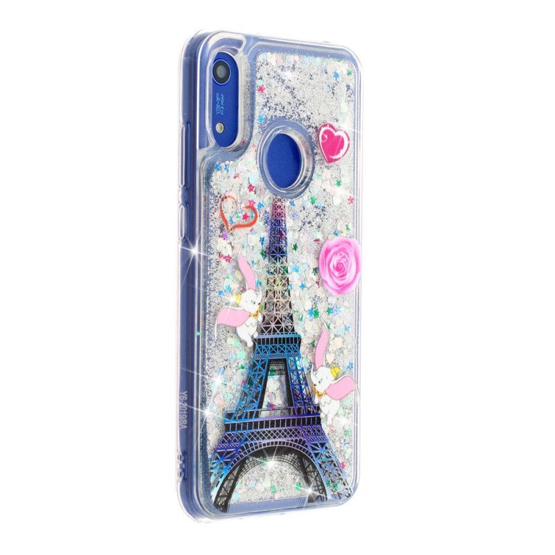 Hülle Huawei Y6 2019 Handyhülle Eiffelturmglitter