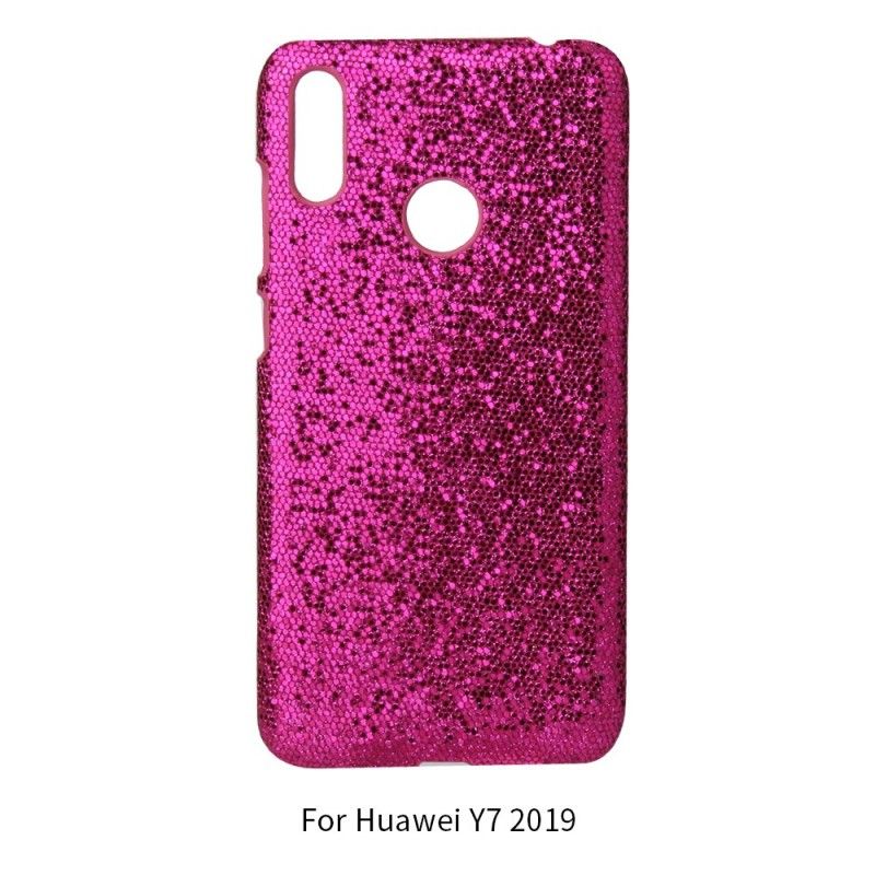 Hülle Huawei Y6 2019 Schwarz Pailletten