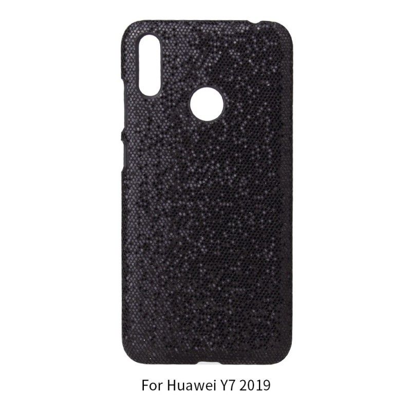 Hülle Huawei Y6 2019 Schwarz Pailletten