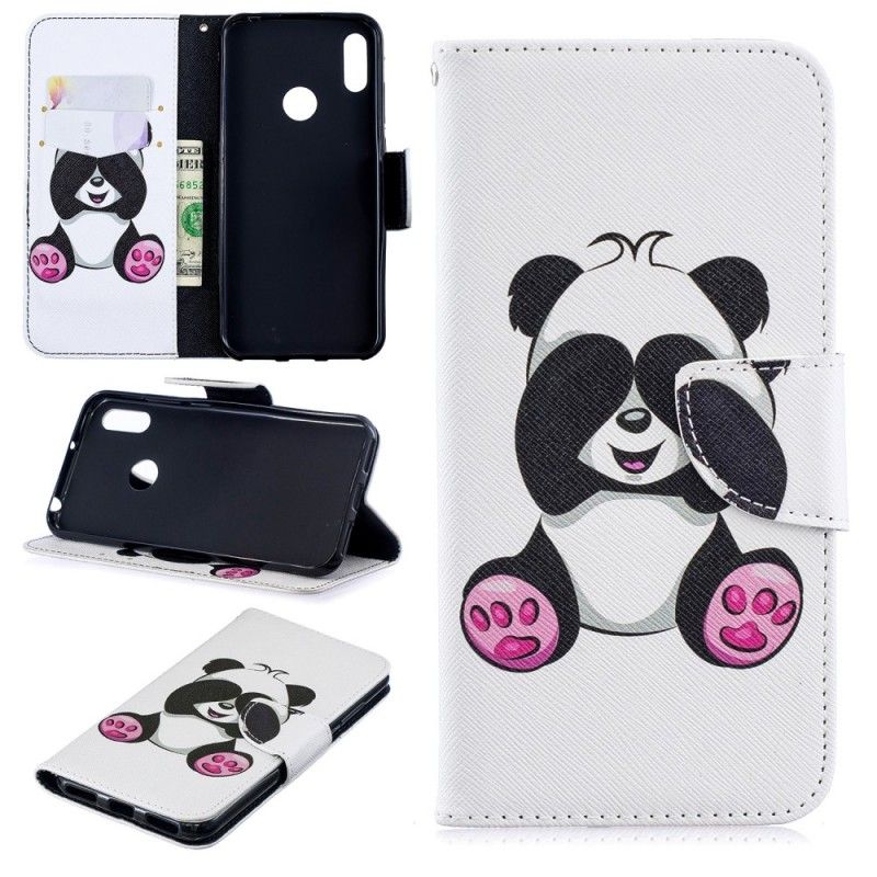 Lederhüllen Für Huawei Y6 2019 Lustiger Panda