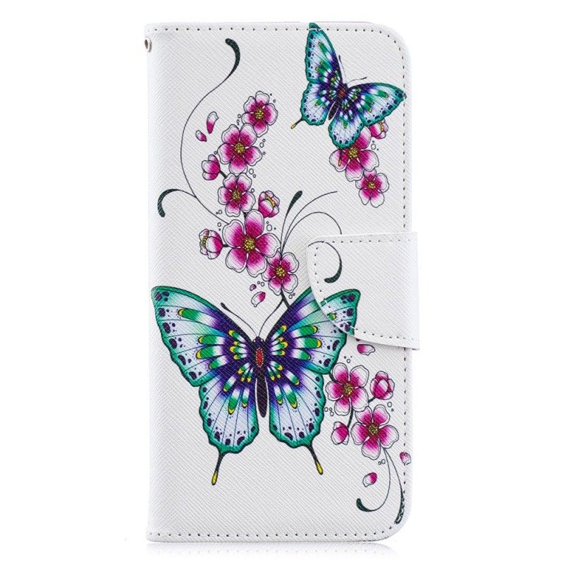 Lederhüllen Für Huawei Y6 2019 Wundervolle Schmetterlinge