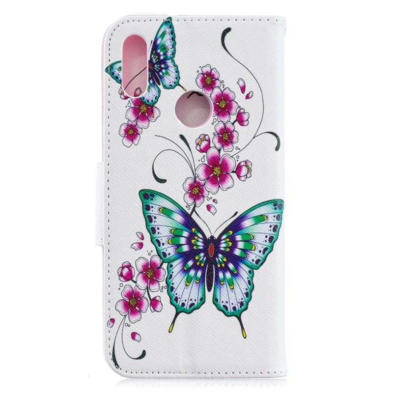 Lederhüllen Für Huawei Y6 2019 Wundervolle Schmetterlinge