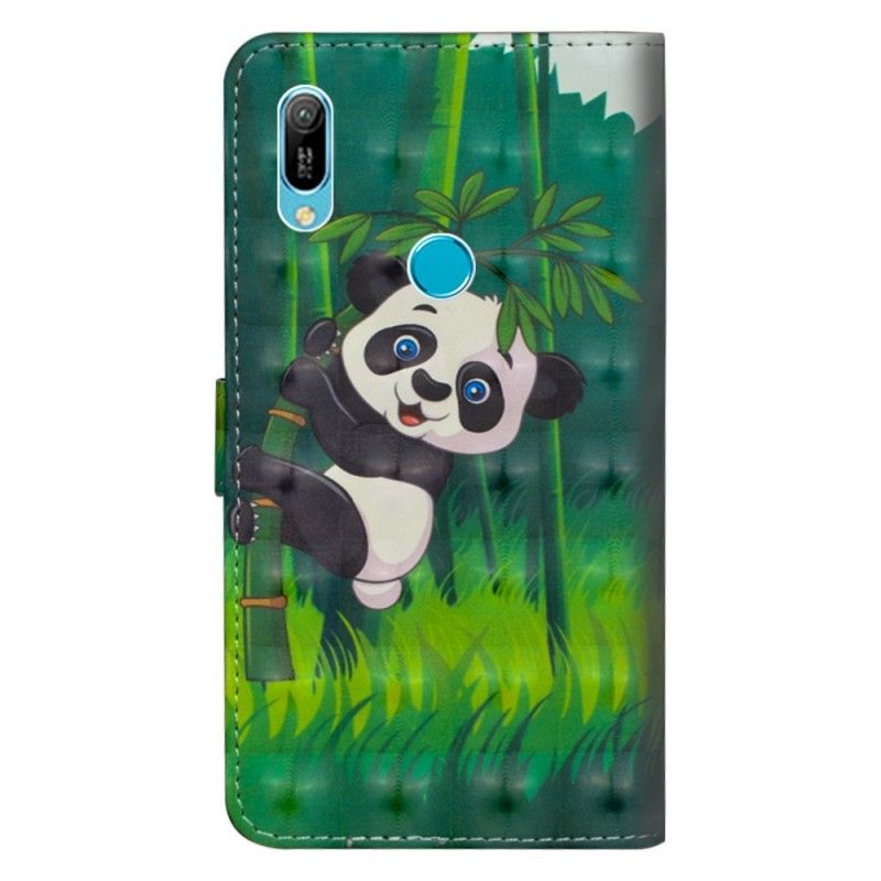 Lederhüllen Huawei Y6 2019 Panda Und Bambus