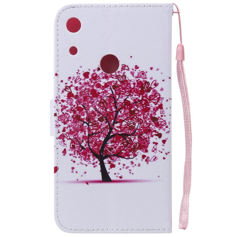 Lederhüllen Huawei Y6 2019 Roter Baum