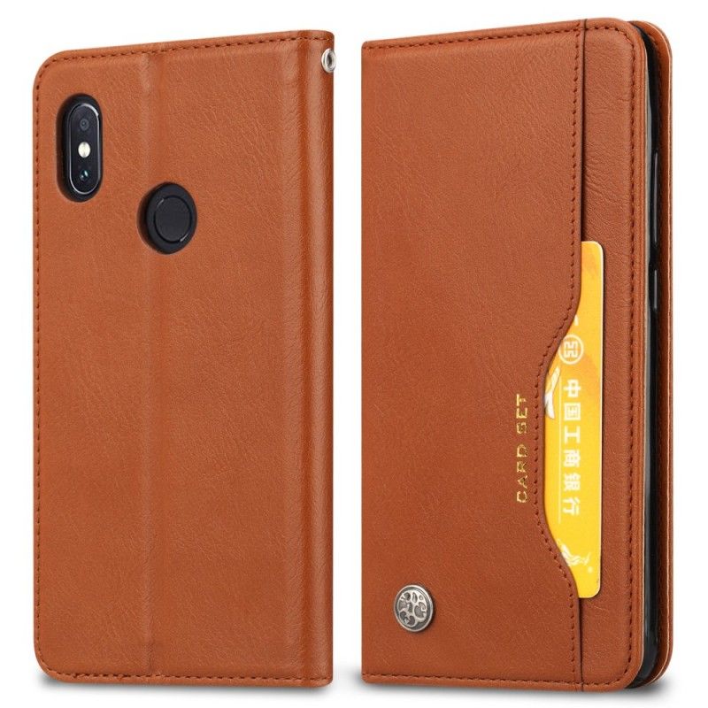 Flip Case Huawei P Smart Plus Schwarz Kartenhalter Aus Kunstleder