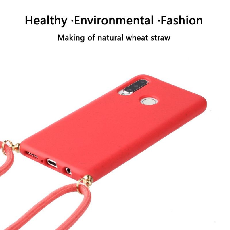 Huawei P30 Lite Silikonhülle Mit Farbigem Kabel
