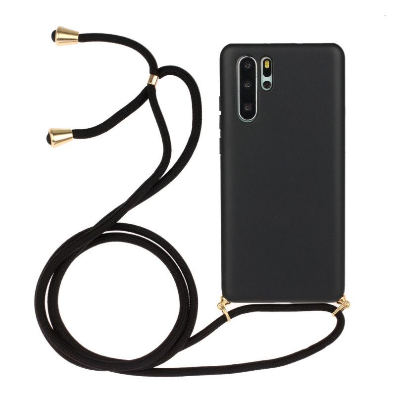 Huawei P30 Pro Silikonhülle Mit Farbigem Kabel