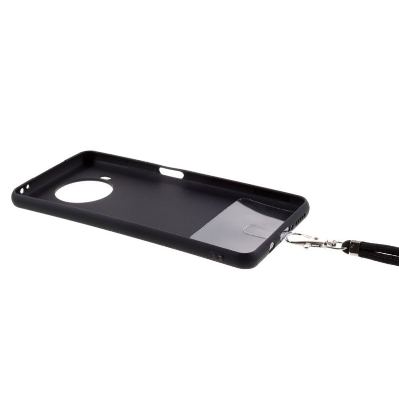 Hülle Handyketten Schwarzt Lite 5 G / Redmi Note 9 Pro 5 G Silikon Und Kabel