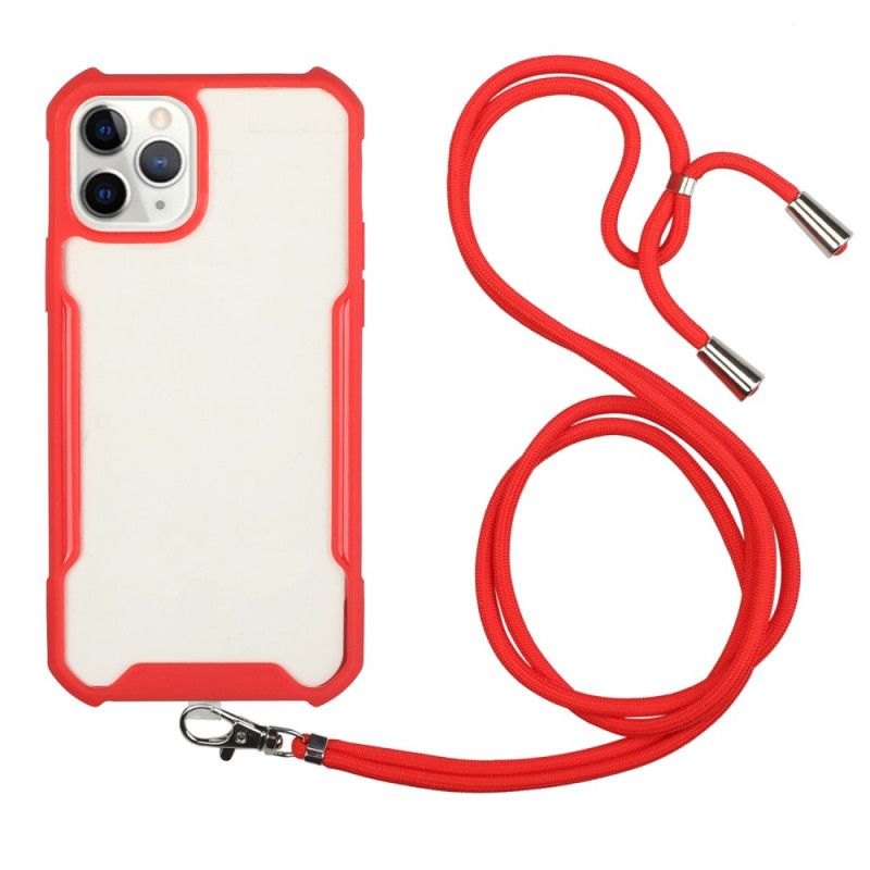 Iphone 11 Pro Hybrid-Hülle Mit Farbigem Kabel
