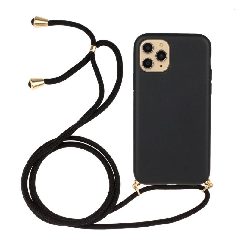 Iphone 11 Pro Silikonhülle Mit Farbigem Kabel