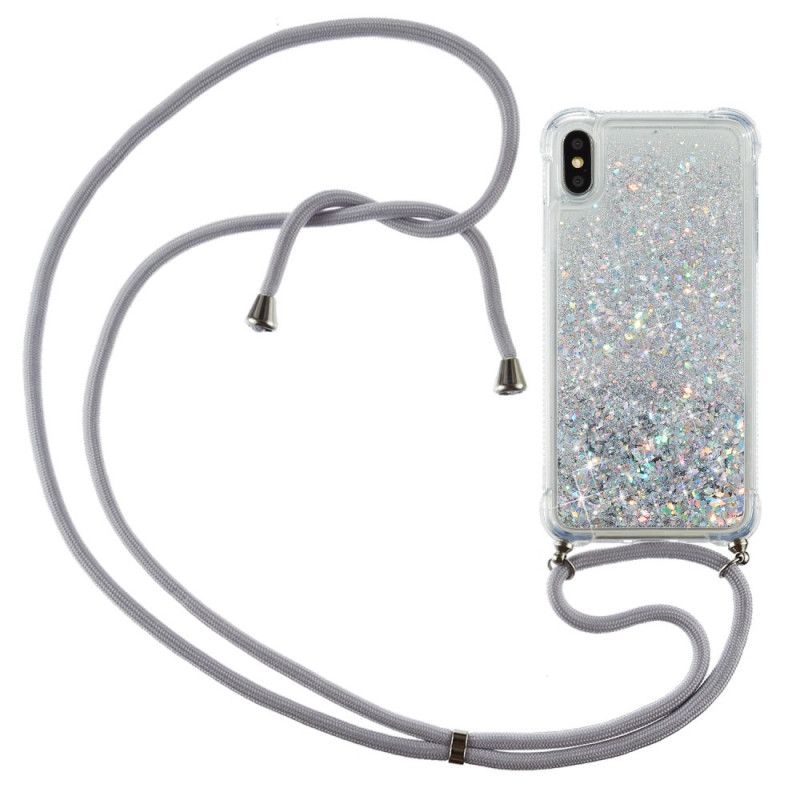 Iphone Xs Max Glitter Und Cord Case