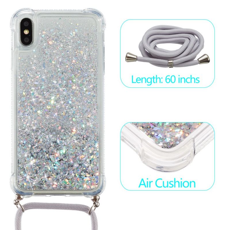 Iphone Xs Max Glitter Und Cord Case