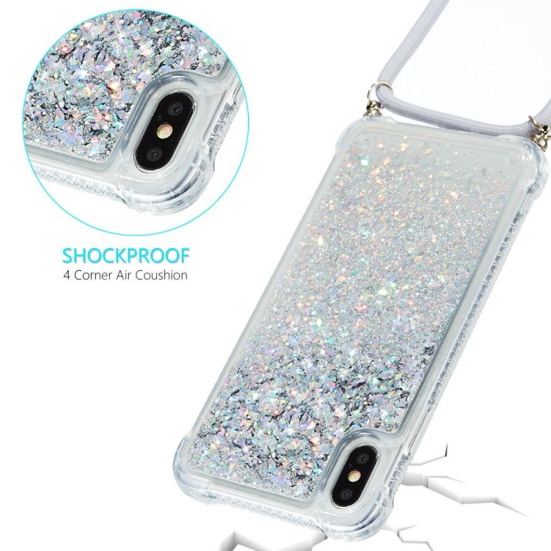 Iphone Xs Max Glitter Und Cord Case