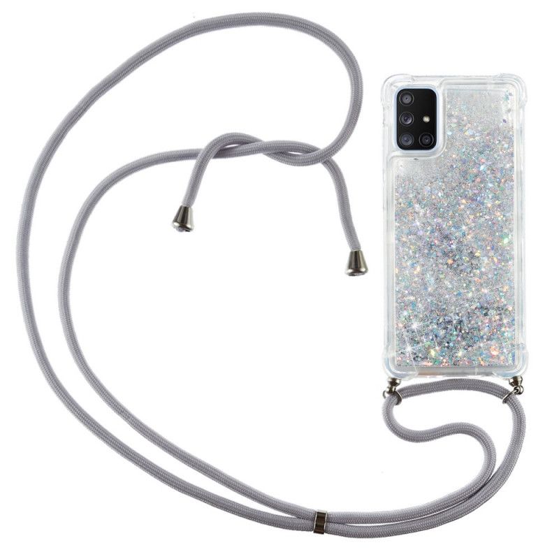 Samsung Galaxy A51 5G Glitzertasche Mit Kabel