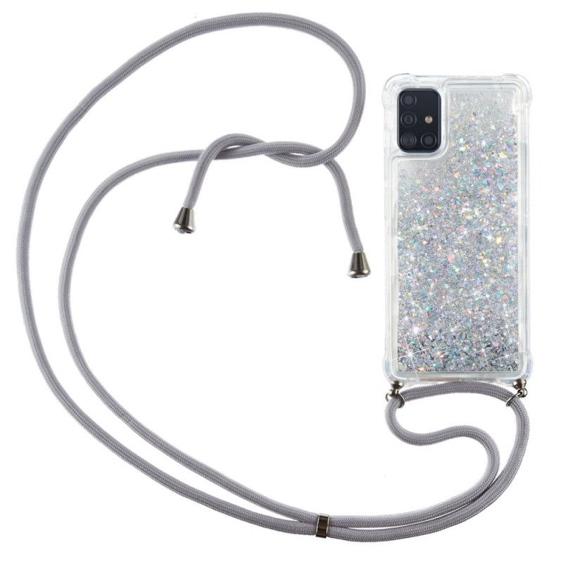 Samsung Galaxy A51 Glitzertasche Mit Kabel