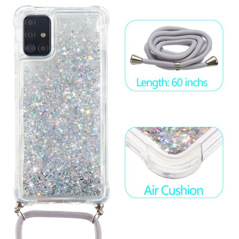 Samsung Galaxy A51 Glitzertasche Mit Kabel