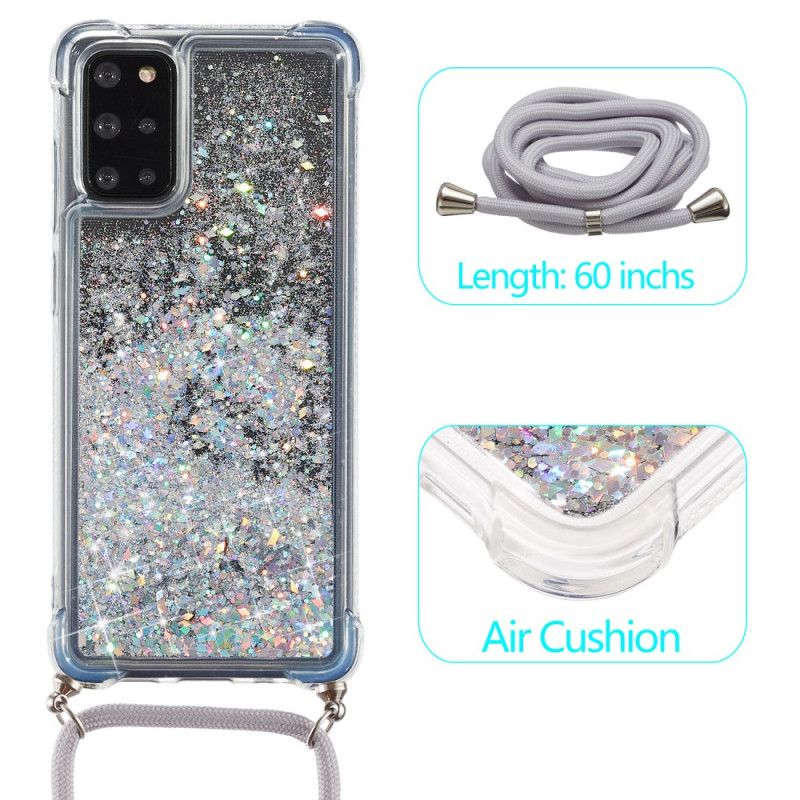 Samsung Galaxy S20 Plus / S20 Plus 5G Glitzertasche Mit Kabel