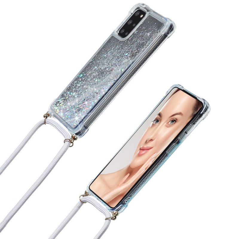 Samsung Galaxy S20 Plus / S20 Plus 5G Glitzertasche Mit Kabel