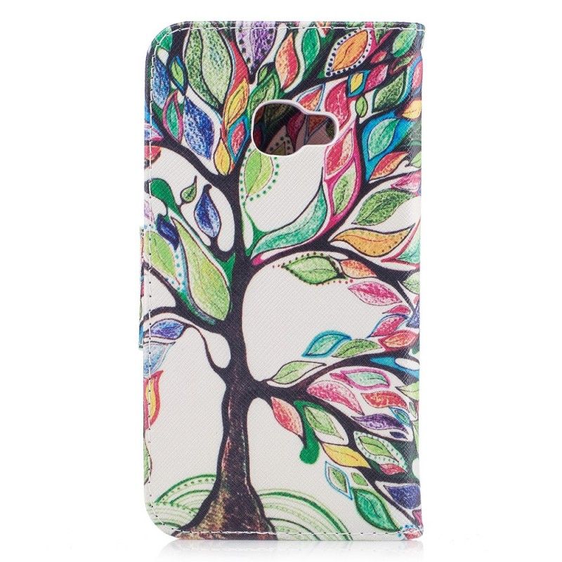 Lederhüllen Samsung Galaxy XCover 4S / 4 Farbiger Baum