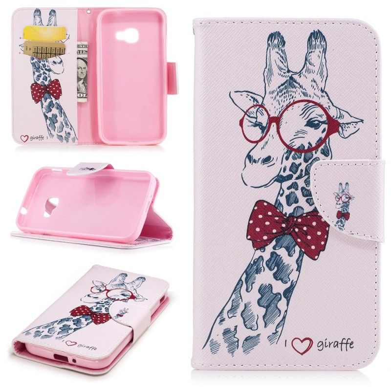 Lederhüllen Samsung Galaxy XCover 4S / 4 Nerd-Giraffe