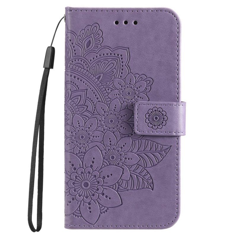Lederhüllen Für Honor Magic 5 Lite Mit Kordel Riemchen-mandala