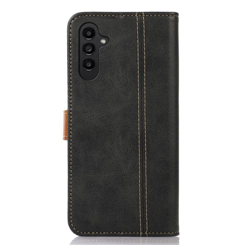 Lederhüllen Für Samsung Galaxy A14 / A14 5G Vintage-armband