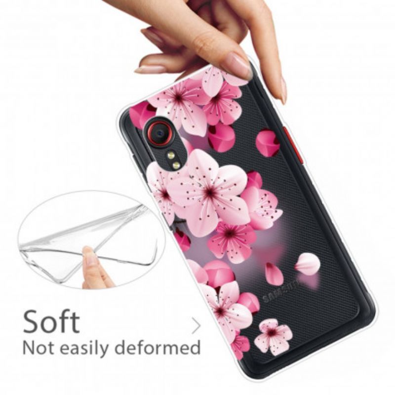 Hülle Für Samsung Galaxy Xcover 5 Kleine Rosa Blumen