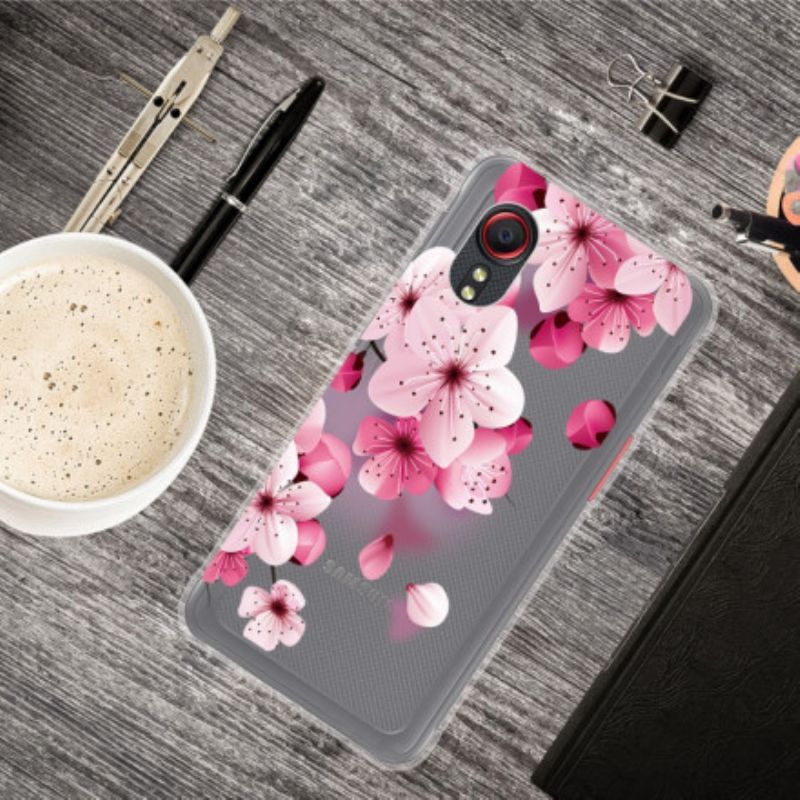 Hülle Für Samsung Galaxy Xcover 5 Kleine Rosa Blumen