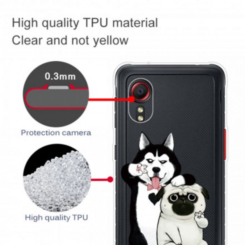 Hülle Für Samsung Galaxy Xcover 5 Lustige Hunde