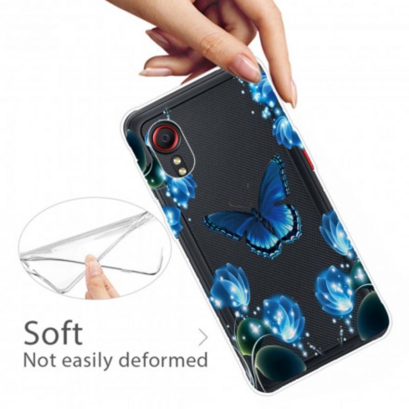 Hülle Für Samsung Galaxy Xcover 5 Luxus-schmetterling